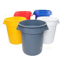 벤티드 브루트 컨테이너 75L 대용량 쓰레기통 대형휴지통 튼튼한 분리수거함, 빨간색, 1개