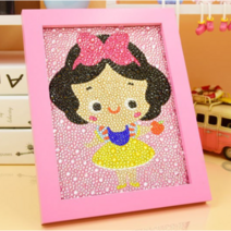 happy shopping아띠라라 NEW 캐릭터 보석 십자수 액자세트 DIY 집에서할수있는 취미 선물, 9.백설공주