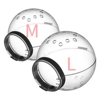 고양이 우주넥카라 헤드볼 투명커버 물림 핥음 방지, M L