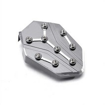 호환 가와사키 KAWASAKI z900 z650 z800 z1000 닌자 650 1000 sx 오토바이 cnc 사이드 스탠드 확대 확장 앰프 브레이크 페달 확대기 발판, 회색, 1개