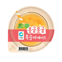 [얌얌마켓] 청정원 몽글몽글 복숭아에이드 100ml x 10개