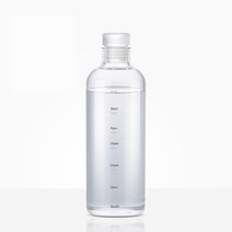 Tiz 타임 디자인 내열유리 보틀 휴대용 물병, 750ml