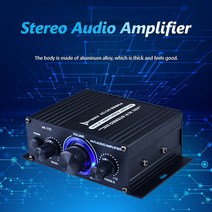 소형 오디오 블루투스 호환 HiFi 파워 앰프 2x200W 듀얼 채널 RCA 입력 포함 고 충실도 미니, 한개옵션0