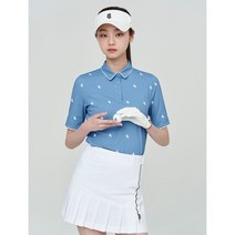 [빈폴골프] [NDL라인] 여성 블루 로고 올오버 칼라 티셔츠 (BJ2342L51P)