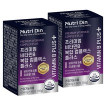 뉴트리딘 프리미엄 비타민B 복합 컴플렉스 플러스 2개입, 60정, 2개