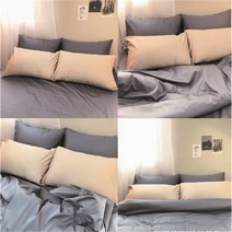 클라모프 100수 호텔침구 프리미엄 베개커버 L, 더스티블루/L