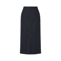 DRIES VAN NOTEN 드리스반노튼 여성 코튼 블렌드 슬릿 스커트 - 블랙