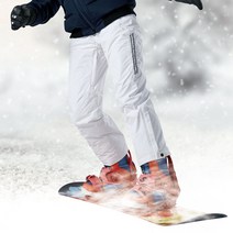 스카치 반사띠 방풍 방수 스키 보드 하의 바지 팬츠 화이트 FZ905-2