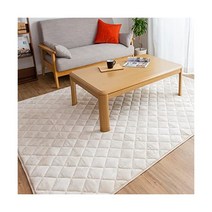 담요 Colorsroom 코타츠 깔개 이불 정사각형 러그 190 x 190cm 4 층 따뜻한 플란넬 원단 미끄럼 방지 바닥 난방 대응 방음 겨울용 브라운