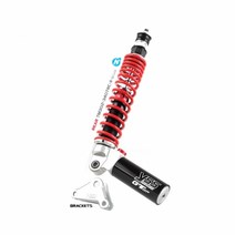 YSS 베스파 GTS125/300 G TOP 쇼바 340mm, 레드