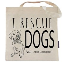 Pet Studio Art 퍼니 도그 토트백 내성적 casual, Superpower