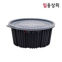 [ILYONG] 탕용기 FP 220파이 중 2300ml 100세트 PP 검정, 100개, 단품
