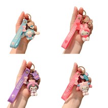 산리오 피규어 캐릭터 키링 열쇠고리, 마이멜로디, 1개