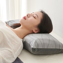 필모로우 경추베개 의료용 거북목 일자목 목디스크 기능성 목이편한, 통풍 메쉬베개커버