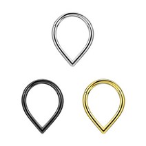 코 클립 외과 강철 스네이크 문 링 바디 후프 16G Tragus 격막 연골 피어싱 쥬얼리 여성 남성 소녀 선물