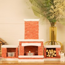 미니벽돌 그랜드벽난로 만들기키트(레드브라운)995174, 단품