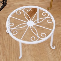 내일의공간 철제 화분 받침대, 화이트 소형2개