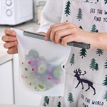 실리콘지퍼백 소분봉투 슬라이드 스탠드 지퍼백 1000ml, 상품, 블루, 쿠팡 본상품선택