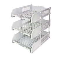 카파맥스 3단 서류받침 (K90124), 회색, 1Ea