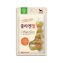 강아지 피모건강 돼지껍데기 콜라겐껌 간식 5P 2개 치와와 애완동물 개껌
