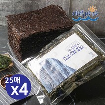 청정 완도 특산물 무조미 구워나온 곱창김 25매 x 4봉 LAGG254, 상세페이지 참조, 상세페이지 참조