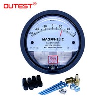 압력게이지차압 게이지 1/8 "NPT 공기 압력 측정기 기압계 양압 음압 (진공) 범위, 16 -60-60PA