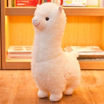 귀여운 알파카 인형 베개 동물 부드러운, 화이트