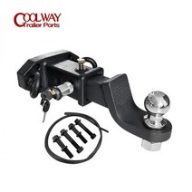 PRADO 특수 목적 2 '50x50 견인 바 히치 수신기 세트 튜브 볼트 어댑터 트레일러 부품 캠핑 액세서리 캐러, 01 With 50mm Ball