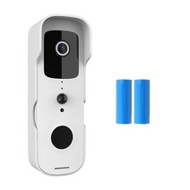 월패드 아파트인터폰 HD 1080P Tuya 비디오 초인종 와이파이 무선 카메라 방수 야외 모니터 스마트 홈 인, 02 option 2_01 EU 플러그