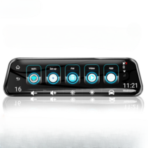 네이게이션 룸미러 블랙박스 카메라 내비게이션 모니터, 듀얼 렌즈, 패키지 3, 검은색