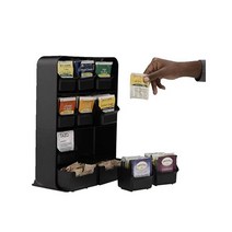 마인드리더 티백 보관함 정리대 9칸, 블랙