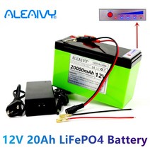 파워뱅크 캠핑 차박 새로운 전원 디스플레이 12v 20ah lifepo4 리튬 배터리 팩은 태양 에너지 및 전기 자동차 배터리 + 12v 3a 충전기에 적합합니다., 15000mAh