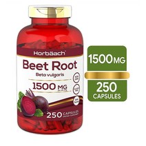 Horbach Horbaach Beet Root Powder Capsules 호바흐 비트 루트 파우더 캡슐 1500mg 250캡슐, 1, 1개, 250개