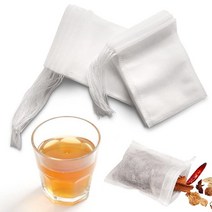 차 필터 백 200개 루즈 티용 일회용 필터 백 티백 빈 유기농 티 인퓨저 드로스트링 포함 (3.15 x 3.94인치/8 x 10cm), 200 Pcs