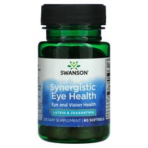 Swanson 시너지스틱 아이 헬스 눈 및 시력 소프트젤 60정