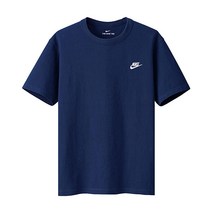 나이키 NSW 클럽 반팔티 네이비 남자 스포츠 트레이닝 여름 기본티 면티 라운드티 상의 AR4997-410
