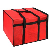 Musbus 단열 피자 및 식품 배달 가방 피자 가방 40.6 x 40.6 x 35.6cm(16 x 16 x 14인치) 상업용 전문 워머 캐리어 백 케이터링 레스토랑용 대형 피, 1_Red