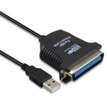 Besegad USB to IEEE1284 CN36 병렬 프린터 케이블 컴퓨터 PC 리드 노트북 어댑터 잉크젯 레이저 프린터 홈, 한개옵션0