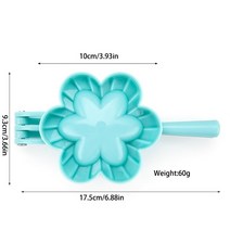 만두기계 만두제조기 만두빚는기계 성형기 설날 떡국 3모양 DIY 플라스틱 만두 금형 과자 도구 반죽 프레, 03 L  flower