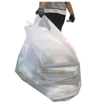 손잡이 시장 비닐봉지 백색 비닐포장봉투 시장비닐 포장비닐 가정용, 백색4호 140매 40x65