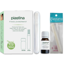 피어스티나 피어싱 이어 홀 클리너 세트, 혼합 색상, 1세트