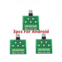 아이폰 호환 안드로이드 타입-C 스마트폰 수리용 마이크로 USB PCB 테스트 보드 충전 도크 플렉스 테스터 3 개입, [04] 3pcs for android