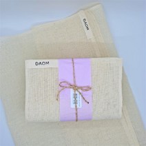 친환경 핸드메이드 천연 삼베 샤워타올/ 제로웨이스트, 1겹 타올(37x94cm)