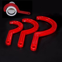 50-160mm 렌치 스패너 도구 오픈 엔드 조절기 PVC 티 배수관 빨간색 플라스틱 머플러 패스너 범용 수공, 75mm