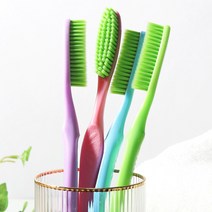 킹두 베리굿 대왕 칫솔 쑥 칫솔모 곡선타입 미세모 그린 퍼플 핑크 블루