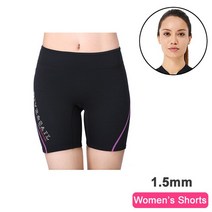 네오플랜 잠수복여성용 남성용 잠수복 반바지 바지 1.5mm 네오프렌 반바지 수영 물 에어로빅 서핑 2mm 3mm, 10 1.5mm Women Shorts_04 L