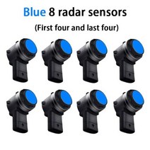 지게차후방감지기 굴삭기 후방경보기 OEM 센서 주차 지원 백업 레이더 부저 시스템 후면 앞 범퍼 혼다 시빅 10 11 FC FK 20162023, Blue (8 )+16-21 Civic 10 FC FK