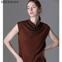쉬즈미스 울블렌디드 메탈릭 카울넥 울니트 탑 택가격 108000원