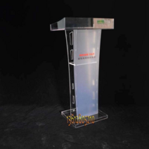 조립식 아크릴 단상 설교대 탁상 연단 발표대 교수대, E 투명한 조립