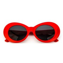 커트 코베인 레트로 타원형 선글라스 남자 빈티지 패션 브랜드 클래식 화이트 블랙 Lentes De Sol Mujer
